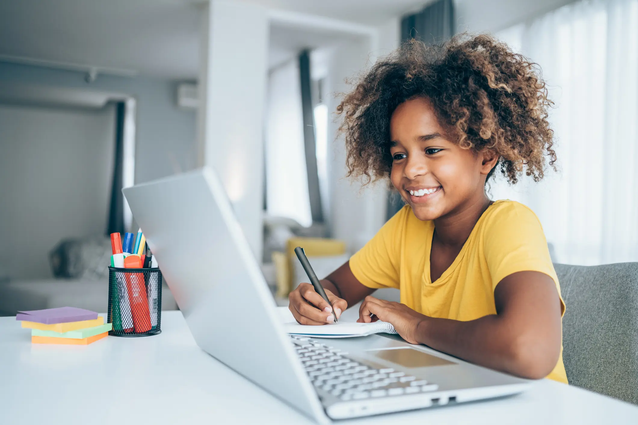 kid studying